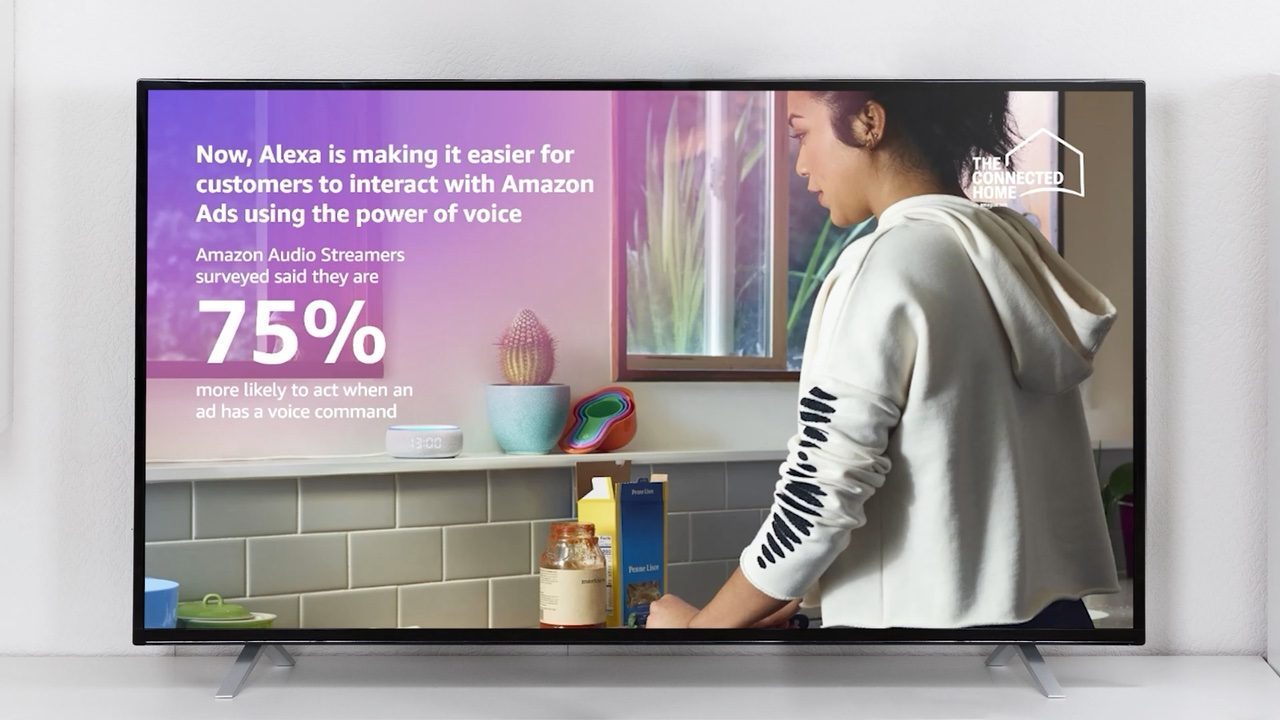 Screen: Amazon Audio Streamers surveyed said they are 75% more likely to act when an ad has a voice command
