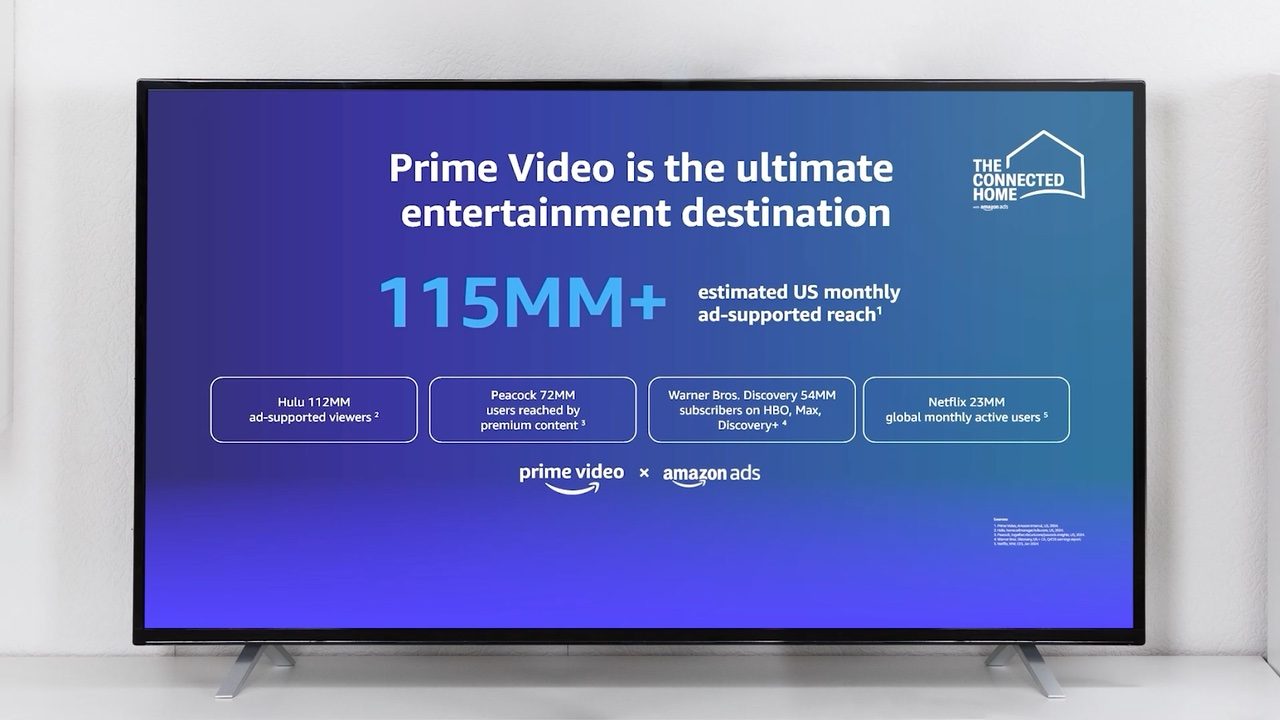 Screen: Prime Video is the ultimate entertainment destination, 115MM+ estimated US monthly ad-supported reach